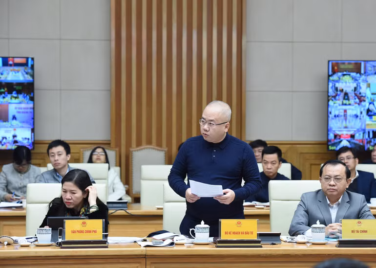 Thứ trưởng Kế hoạch và Đầu tư Đỗ Thành Chung phát biểu.