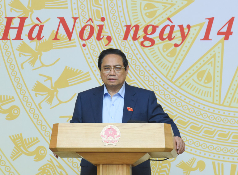 Thủ tướng Phạm Minh Chính phát biểu chỉ đạo hội nghị.
