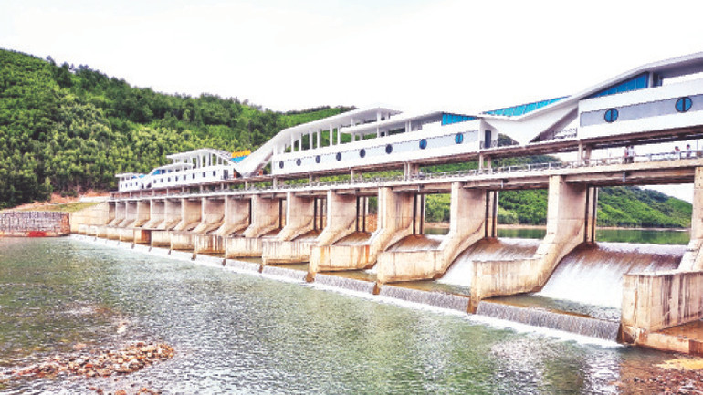 Cận cảnh công trình thủy lợi Rào Nan.