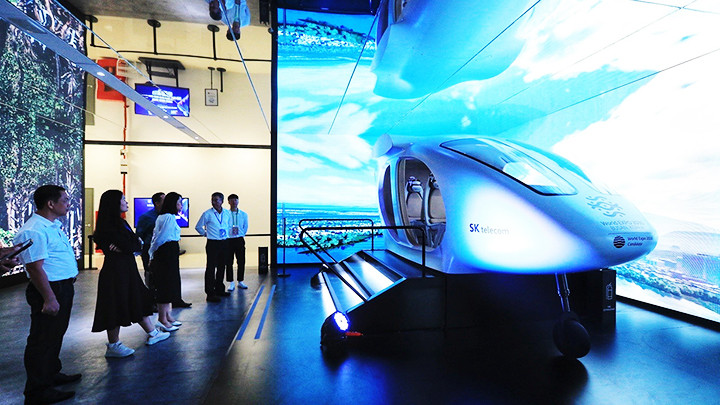 Một mô hình trưng bày tại Triển lãm quốc tế Đổi mới sáng tạo Việt Nam.