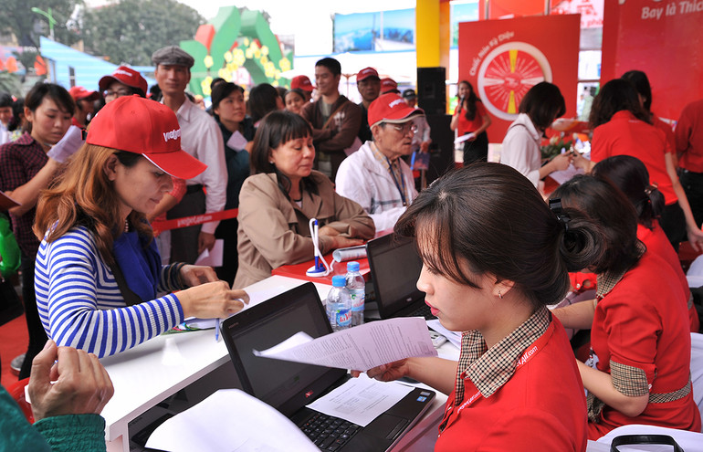 Một chương trình khuyến mãi của Vietjet. Ảnh: NG.NAM