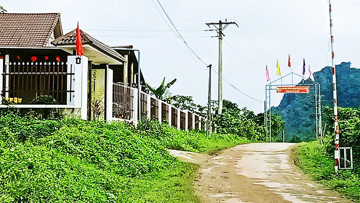 Bản làng Khe Hà, một trong những bản làng đẹp nơi bà Hà Thị Học sinh sống.