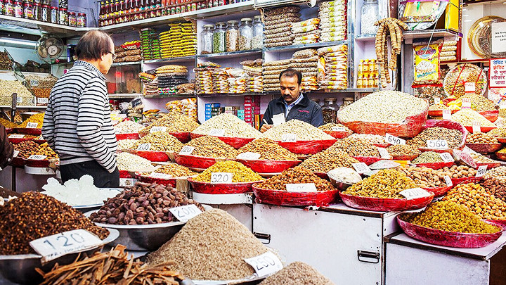 Một quầy hàng bán gia vị. Ảnh: TIMES OF INDIA