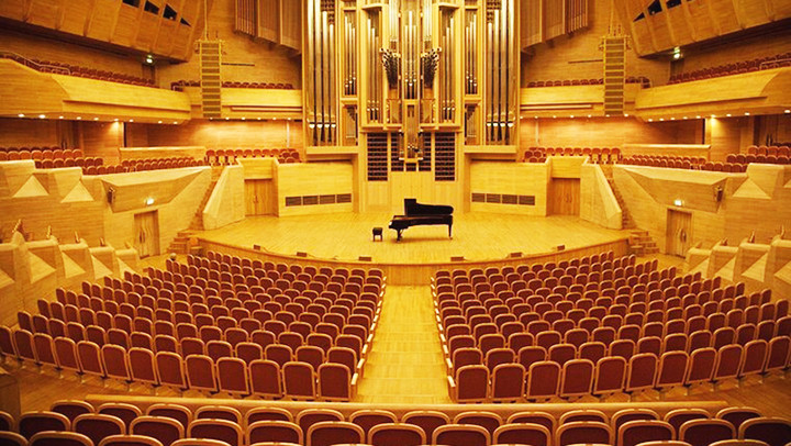 Khán phòng Svetlanovsky ở Nhà âm nhạc quốc tế Moscow. Ảnh: MIDM