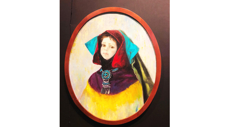 Tranh chân dung đầy biểu cảm, thể hiện kỹ thuật tả thực tài tình của nữ họa sĩ sinh năm 1947. Tranh chân dung đầy biểu cảm, thể hiện kỹ thuật tả thực tài tình của nữ họa sĩ sinh năm 1947.