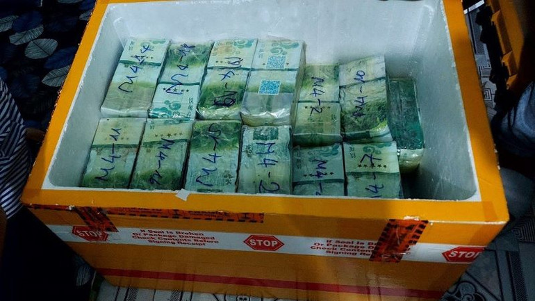 Số lượng lớn ma túy được thu giữ.