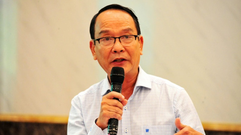 Ông Lê Văn Thiệt, Phó Cục trưởng Cục Bảo vệ thực vật Bộ Nông nghiệp và Phát triển nông thôn phát biểu tại diễn đàn.