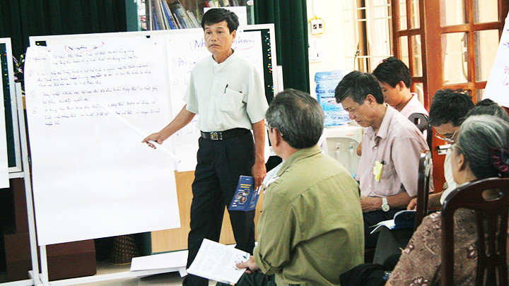 Một hoạt động cộng đồng ở nhà văn hóa tại Nam Định.