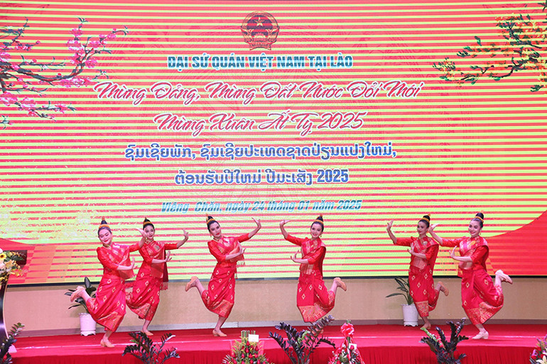 Một tiết mục văn nghệ tại sự kiện. (Ảnh: Hải Tiến)