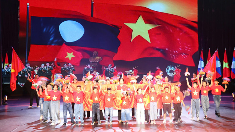 Một tiết mục tại hội diễn. Ảnh: Hải Tiến