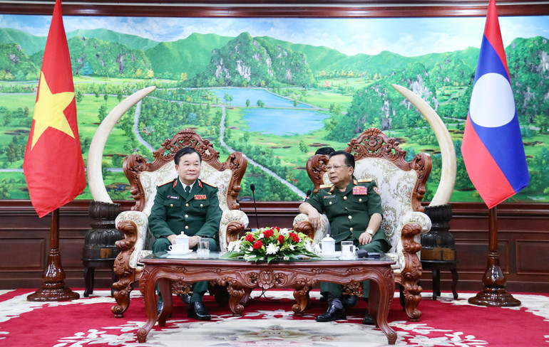 Quang cảnh buổi tiếp. (Ảnh: Trịnh Dũng)