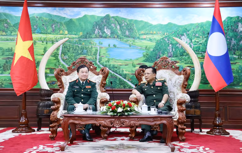 Quang cảnh buổi tiếp. (Ảnh: Trịnh Dũng)