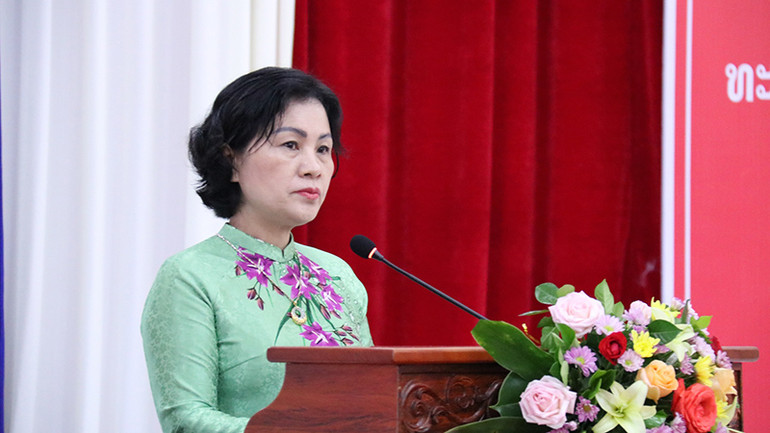 Bà Kiều Thị Hằng Phúc, Tổng Lãnh sự Việt Nam tại Luang Prabang. Ảnh: Trịnh Dũng