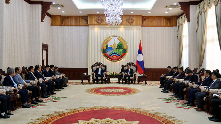 Quang cảnh buổi tiếp kiến. Ảnh: Trịnh Dũng