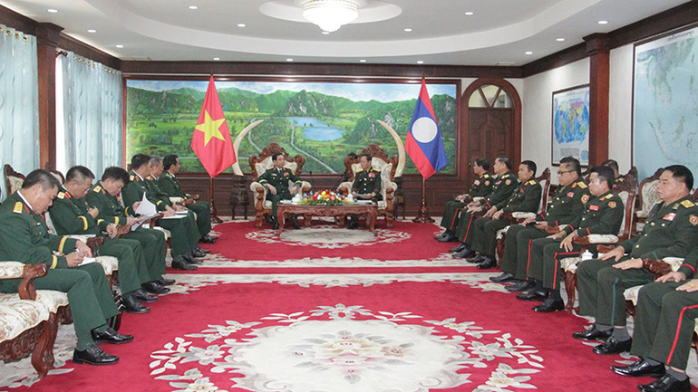 Quang cảnh cuộc gặp. (Ảnh: HẢI TIẾN)