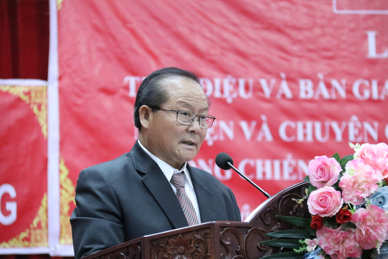 Ông Sổm-chít Păn-nha-sắc, Phó Tỉnh trưởng, Trưởng Ban công tác đặc biệt tỉnh Oudomxay. (Ảnh: TRỊNH DŨNG)