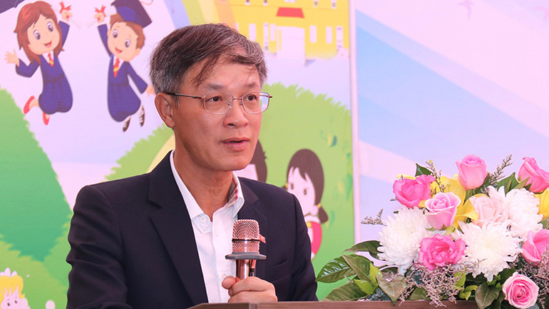 Đại biện lâm thời Đại sứ quán Việt Nam tại Lào Phan Minh Chiến. (Ảnh: Hải Tiến)