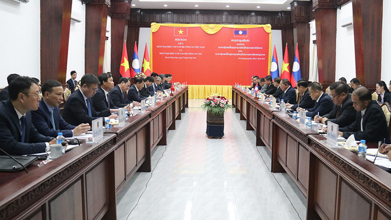 Quang cảnh hội đàm. (Ảnh: Hải Tiến)