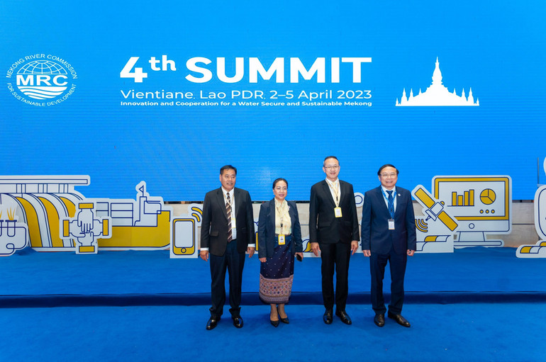 Đại diện lãnh đạo cấp Bộ các quốc gia thành viên Ủy hội sông Mekong quốc tế tại Hội nghị. (Ảnh: TRỊNH DŨNG)