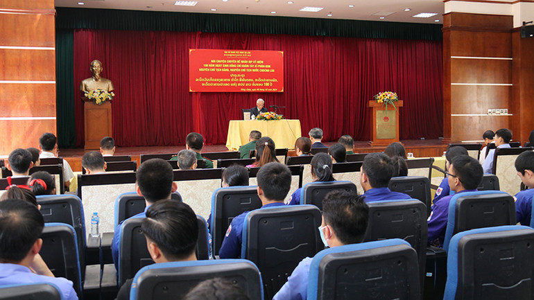 Quang cảnh buổi nói chuyện chuyên đề. Ảnh: Hải Tiến