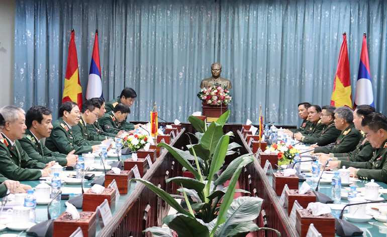 Quang cảnh hội đàm. Ảnh: Trịnh Dũng