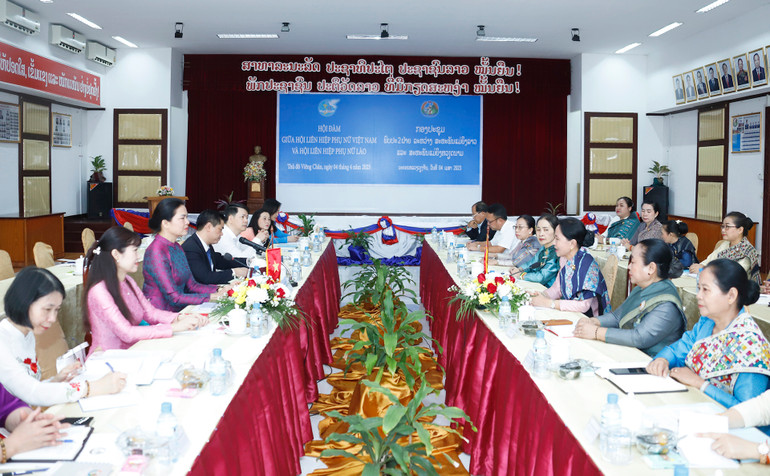 Quang cảnh hội đàm. (Ảnh: Trịnh Dũng)