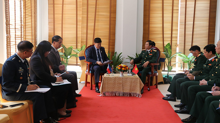 Quang cảnh buổi gặp song phương. Ảnh: Trịnh Dũng