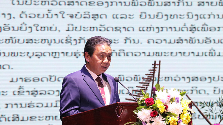 Thứ trưởng Văn hóa, Thể thao và Du lịch Hoàng Đạo Cương phát biểu tại sự kiện. (Ảnh: Trịnh Dũng)