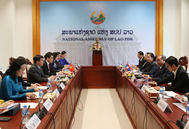 Quang cảnh hội đàm. (Ảnh: Trịnh Dũng)