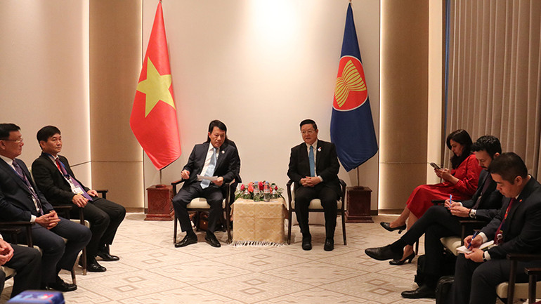 Quang cảnh cuộc gặp. (Ảnh: Hải Tiến) Quang cảnh cuộc gặp. (Ảnh: Hải Tiến)