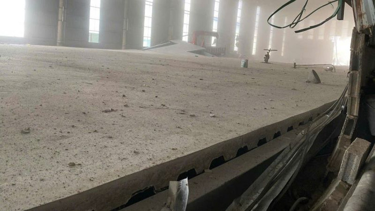 Hiện trường vụ tai nạn lao động làm 3 người tử vong.