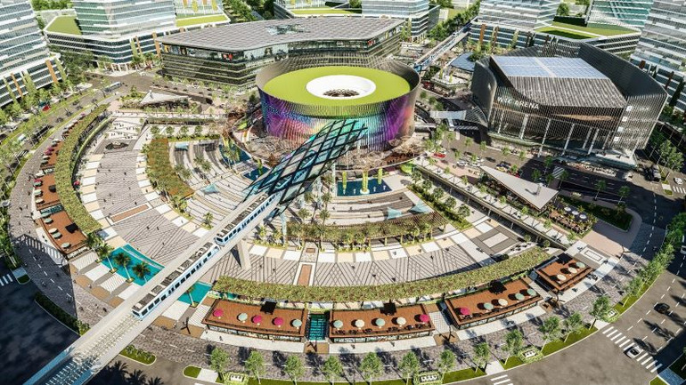 Phối cảnh Nhà ga metro sẽ được xây dựng tại Bình Dương do Tổng Công ty Becamex IDC đầu tư kết nối đến Suối Tiên, Thành phố Hồ Chí Minh.