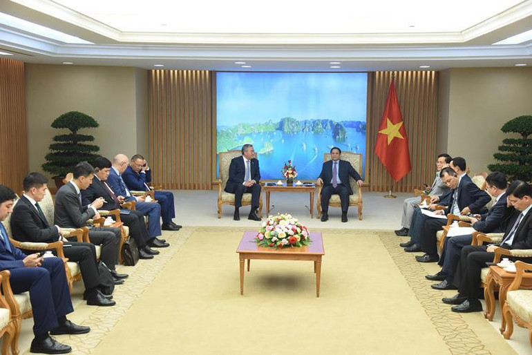 Quang cảnh buổi tiếp. (Ảnh: TRẦN HẢI) Quang cảnh buổi tiếp. (Ảnh: TRẦN HẢI)