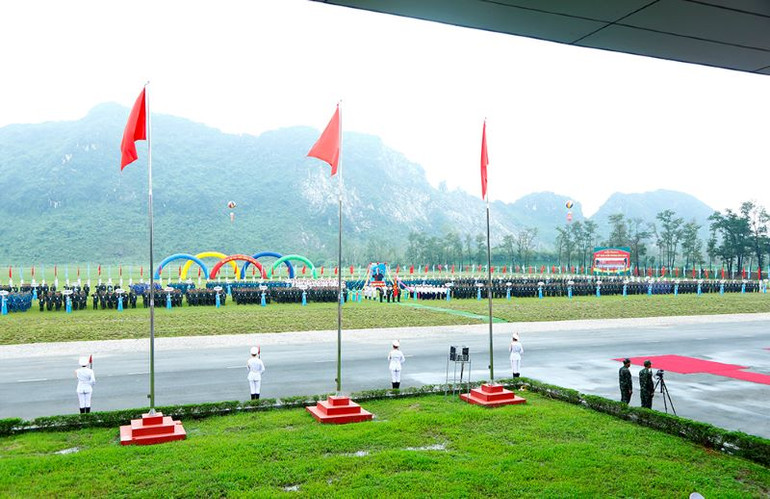 Quang cảnh Lễ khai mạc Hội thao Thể thao quốc phòng năm 2024.