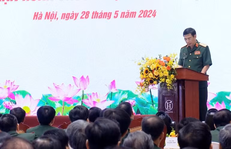 Đại tướng Phan Văn Giang phát biểu ý kiến tại buổi lễ. Đại tướng Phan Văn Giang phát biểu ý kiến tại buổi lễ.