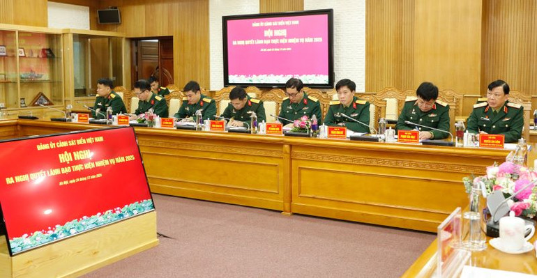 Đại biểu các cơ quan chức năng Bộ Quốc phòng dự hội nghị.