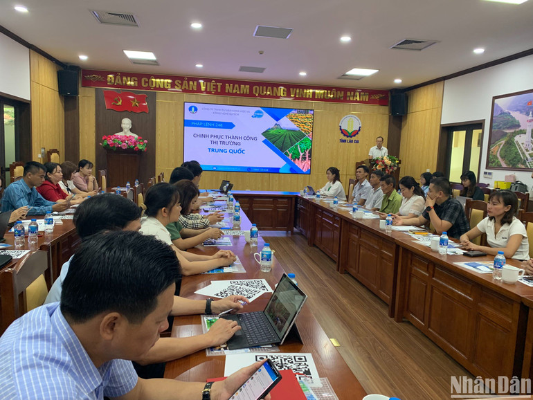 Hội nghị: Hướng dẫn xuất khẩu nông sản có nguồn gốc thực vật” tổ chức ngày 8/6, tại Lào Cai.