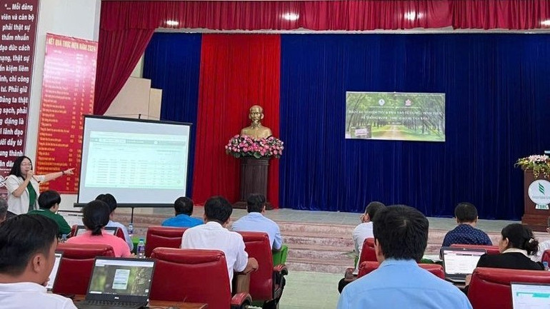 Quang cảnh Hội nghị công bố chính thức đưa vào sử dụng chính thức hệ thống ứng dụng EUDR – TBRC.