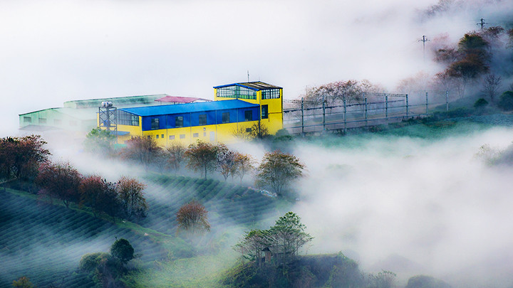 Một vùng cảnh quan mơ màng, huyền ảo.