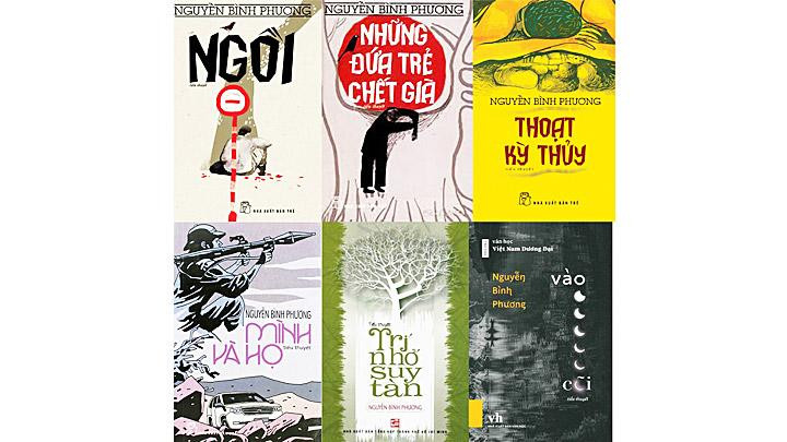 Một số tiểu thuyết của nhà văn Nguyễn Bình Phương. Ảnh: ZING
