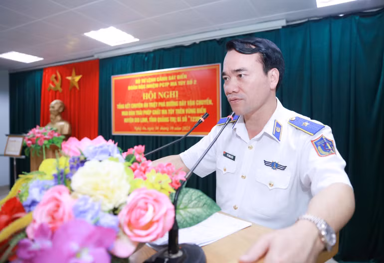 Thiếu tướng Vũ Trung Kiên phát biểu kết luận hội nghị. Thiếu tướng Vũ Trung Kiên phát biểu kết luận hội nghị.