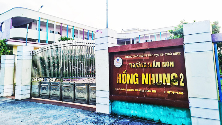 Trường mầm non Hồng Nhung cơ sở 2, xã Phú Xuân, thành phố Thái Bình, tỉnh Thái Bình.