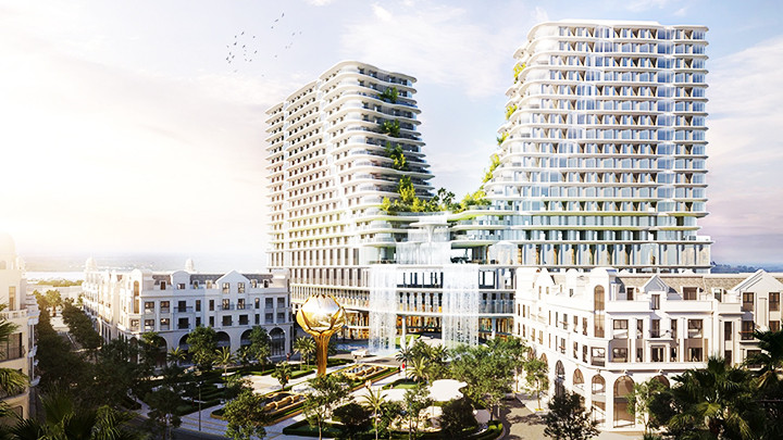 Phối cảnh công trình Khách sạn-Trung tâm thương mại-Trung tâm hội nghị thuộc Dự án Khu phức hợp nhà ở kết hợp thương mại dịch vụ, phường Mỹ Bình, TP Long Xuyên, tỉnh An Giang. Phối cảnh công trình Khách sạn-Trung tâm thương mại-Trung tâm hội nghị thuộc Dự án Khu phức hợp nhà ở kết hợp thương mại dịch vụ, phường Mỹ Bình, TP Long Xuyên, tỉnh An Giang.