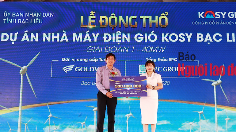 Một trong những hoạt động tại lễ động thổ của dự án Nhà máy Điện gió Kosy Bạc Liêu. Một trong những hoạt động tại lễ động thổ của dự án Nhà máy Điện gió Kosy Bạc Liêu.