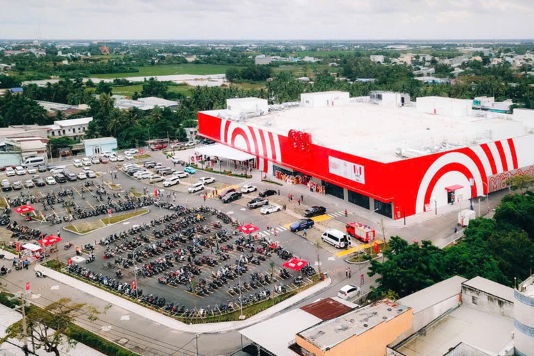 Trung tâm thương mại GO! Bạc Liêu nhìn từ trên cao.