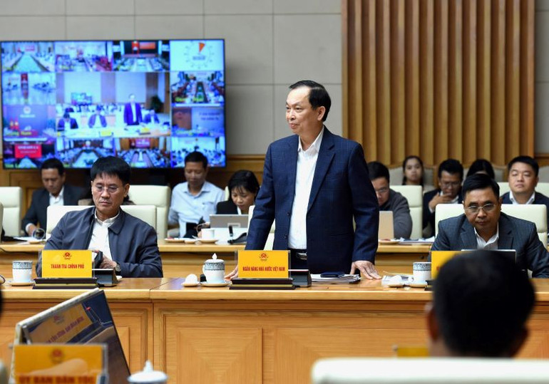 Đại diện lãnh đạo Ngân hàng Nhà nước Việt Nam phát biểu. Đại diện lãnh đạo Ngân hàng Nhà nước Việt Nam phát biểu.