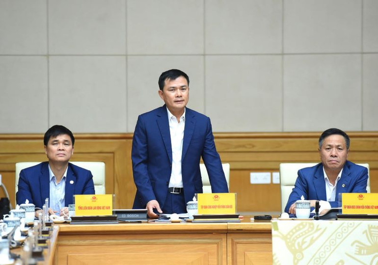 Ông Tào Đức Thắng - Chủ tịch kiêm Tổng giám đốc Tập đoàn Viettel phát biểu. Ông Tào Đức Thắng - Chủ tịch kiêm Tổng giám đốc Tập đoàn Viettel phát biểu.