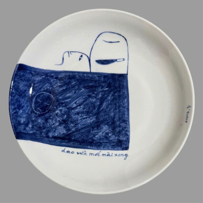 Tác phẩm do họa sĩ Lê Thiết Cương vẽ. Tác phẩm do họa sĩ Lê Thiết Cương vẽ.