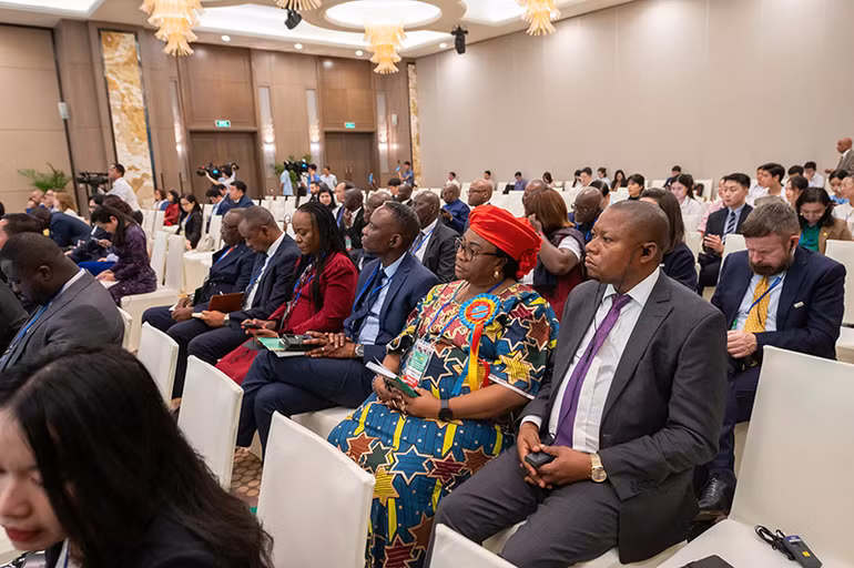 Các đại biểu dự Hội nghị Ban Chấp hành Liên minh Nghị viện Pháp ngữ. (Ảnh: PHẠM THẮNG)