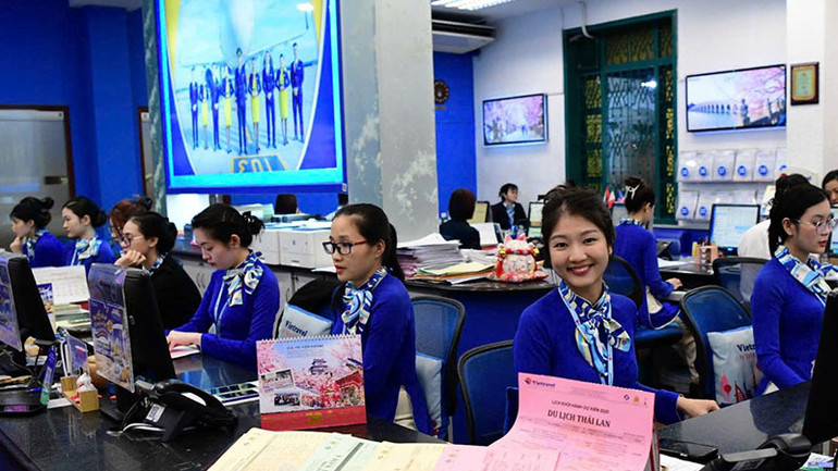 Điểm bán và tư vấn sản phẩm dịch vụ du lịch tại trụ sở Công ty du lịch Viettravel, số 190 đường Paster, phường Võ Thị Sáu, quận 3, Thành phố Hồ Chí Minh.